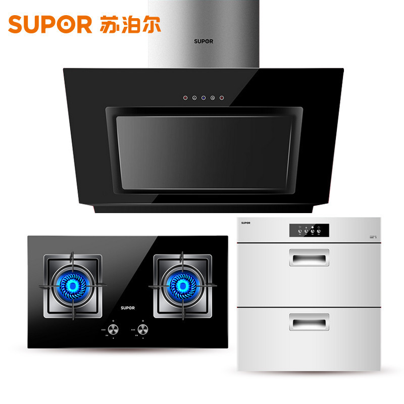苏泊尔(SUPOR)抽油烟机J603+燃气灶QB506+消毒柜301 烟灶消三件套(天然气)