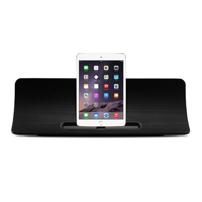 RSR DS675苹果音响iphone6/plus/5s ipad/air 2 充电底座迷你组合音响低音炮蓝牙音箱(黑色