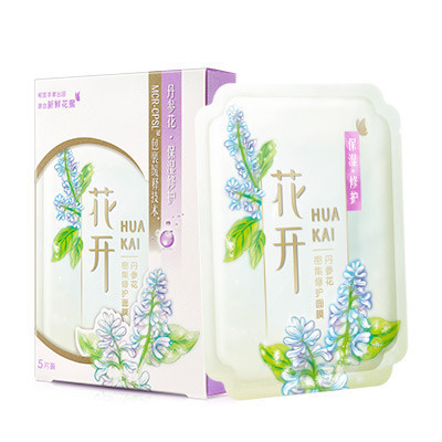 相宜本草花开丹参花密集修护面膜25g*5片