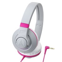 铁三角(Audio-technica) ATH-S300 粉色 PK便携式头戴耳机 便利的单边出线材风格 强劲低音音效