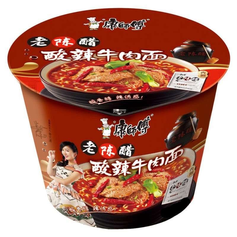 康师傅酸辣牛肉桶面