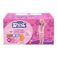 安儿乐(Anerle)成长裤女宝宝拉拉裤内裤式纸尿裤加大号XL84片[12-17kg]