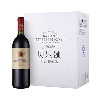 贝乐颂干红葡萄酒 (原酒为西班牙进口-上海罐装)750ML*6 整箱装