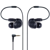 铁三角(Audio-technica) ATH-IM50 BK 双动圈入耳耳机 黑色 运动挂耳式耳机