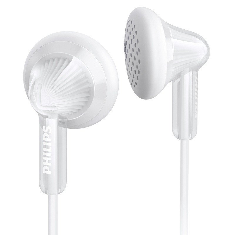 飞利浦(PHILIPS)SHE3010WT 耳塞式耳机 便携出街 霓虹色彩系列 大品牌 音质好 重低音 (白色)