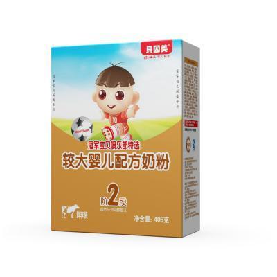 [苏宁自营]贝因美(BEINGMATE)冠军宝贝俱乐部特选较大婴儿配方奶粉2段(6-12个月适用)405g