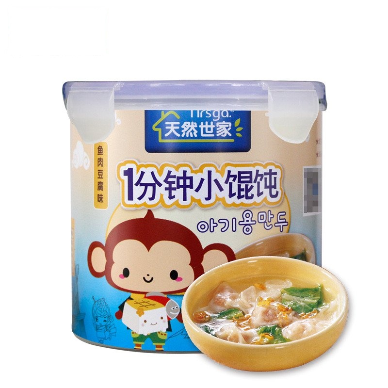 天然世家鱼肉豆腐味桶装小馄饨