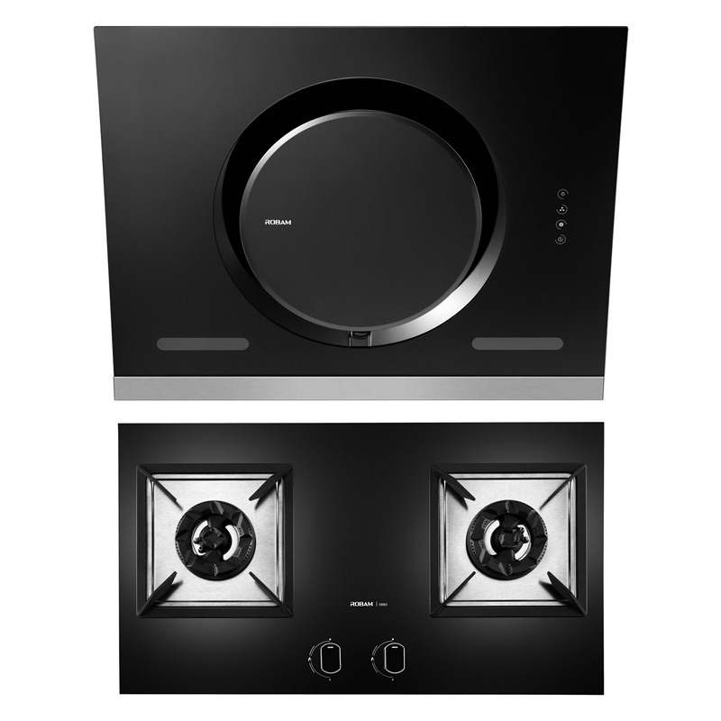 老板(ROBAM)17立方侧吸式触控式油烟机燃气灶烟灶套餐CXW-200-26A5+58B5(液化气) 1级能效