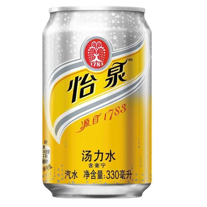 [苏宁超市]怡泉+C柠檬味汽水 330ml*24