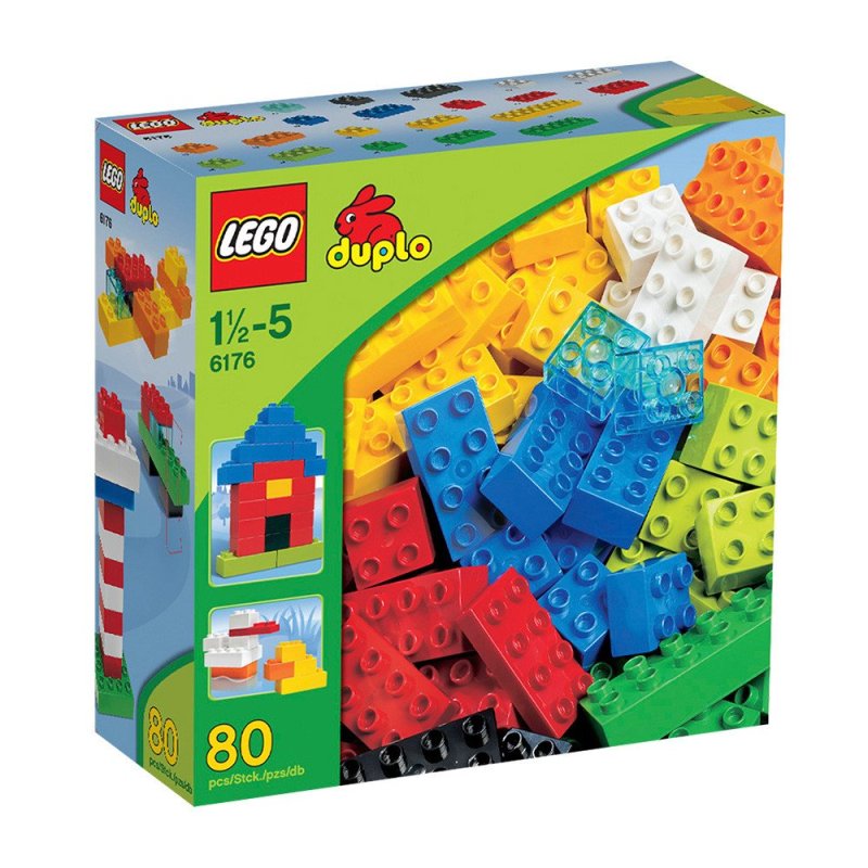 乐高得宝6176基础大盒装 LEGO Duplo 玩具积木拼搭益智趣味儿童