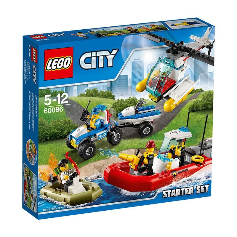 乐高城市组60086城市入门套装 LEGO CITY 儿童玩具积木益智趣味 塑料玩具 200块以上 6-14岁