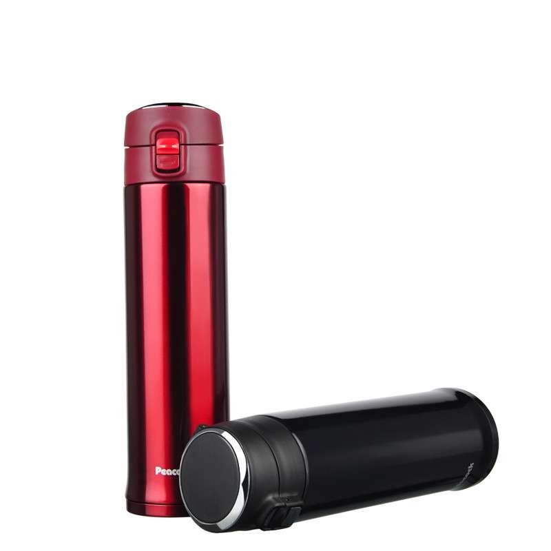 日本孔雀(Peacock)车载水杯不锈钢真空保温杯壶AML-50(R)开车喝水杯子送礼必备茶杯红色500毫升