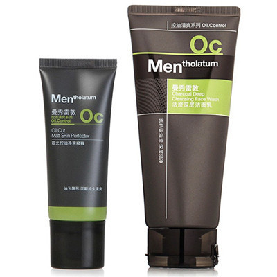 哑光控油净爽啫喱30g+活炭深层洁面乳100g