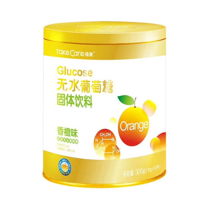 培康(TakeCare)无水葡萄糖固体饮料香橙味300g