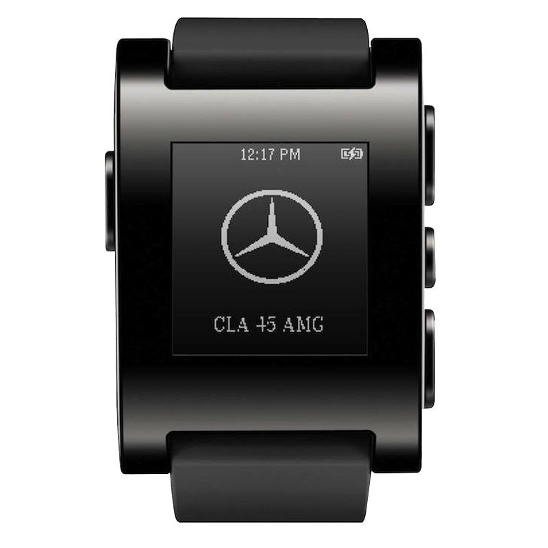 Pebble Smart Watch 多功能智能手表 个性表盘 中文推送 日光阅读 海量应用 超长续航 50米防水 黑色