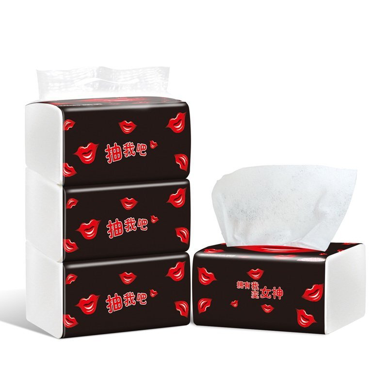 EGS 无纺布材质抽纸120抽*3包 多用途干纸巾湿水不破