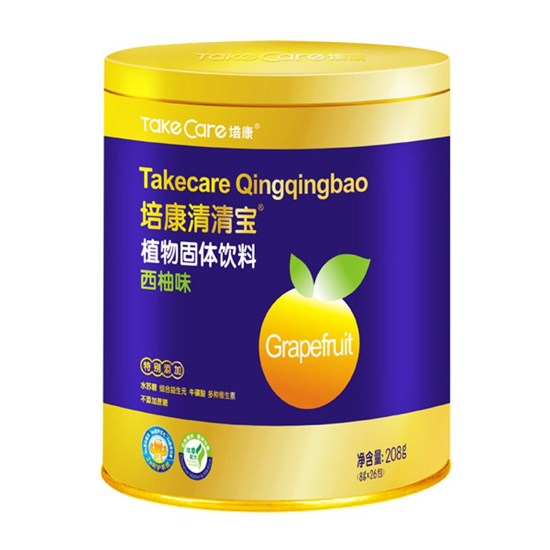 培康(TakeCare)清清宝植物固体饮料西柚味208g