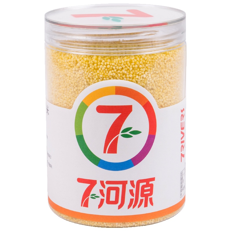 七河源 大金苗小米450g国产食品 粮油 杂粮 小米 无添加 黄小米月子米 五谷 粗粮 粥米 桶装 大米伴侣