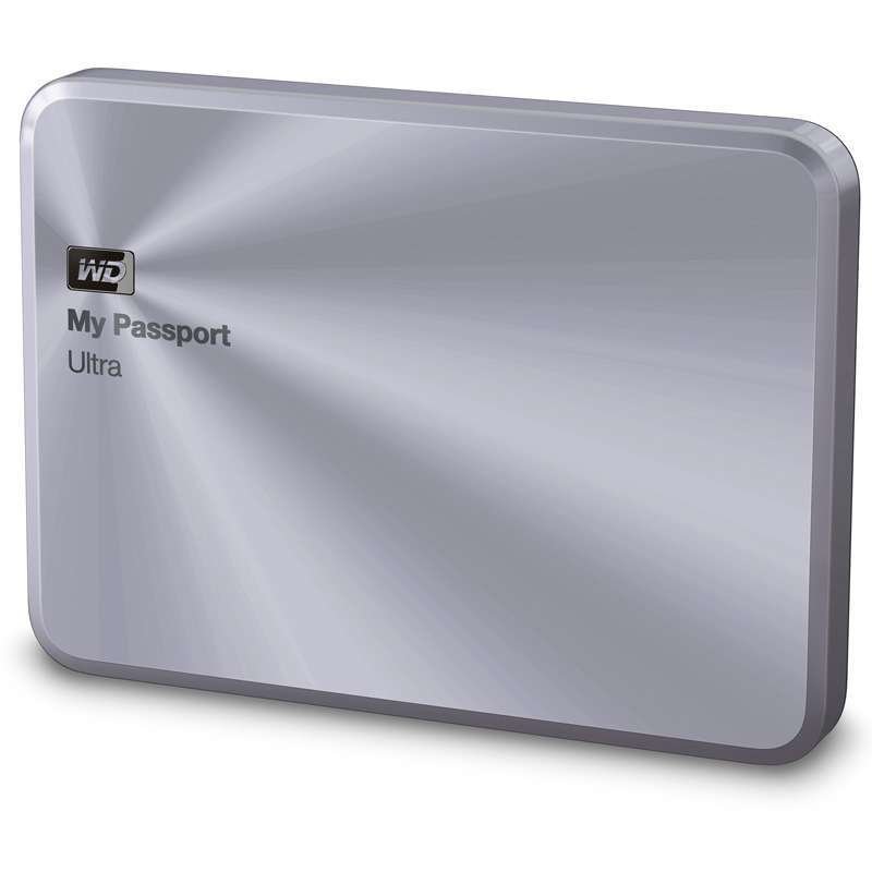 西部数据(WD) USB 3.0移动硬盘 金属银WDBTYH0010BSL-CESN