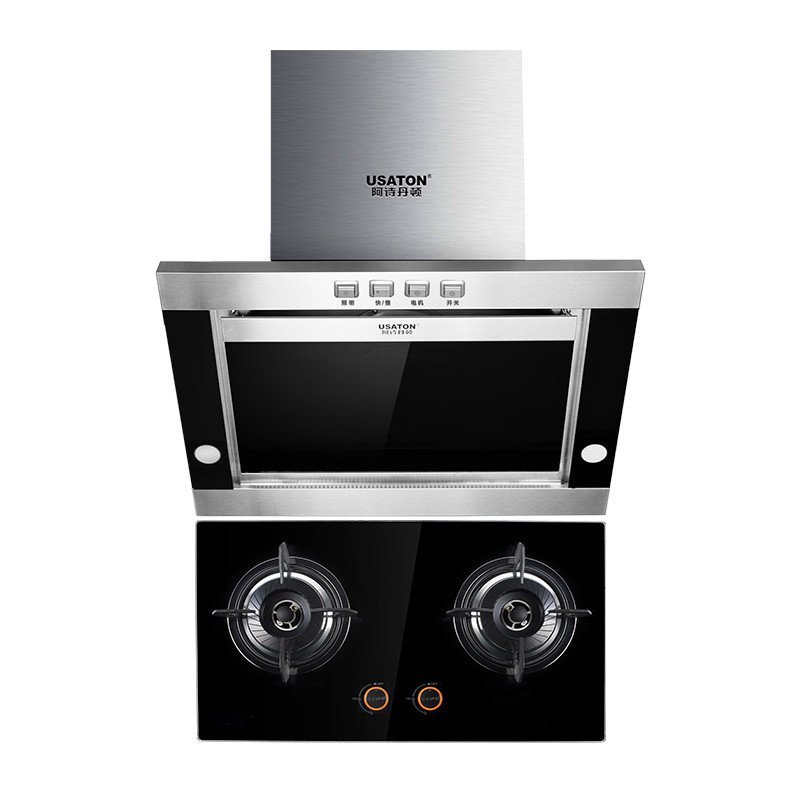USATON/阿诗丹顿抽油烟机X900D-J+燃气灶具K738H 烟机灶具套餐