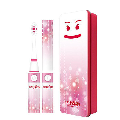 [苏宁超市]舒客宝贝(Saky) 电动声波牙刷套装(女孩款)