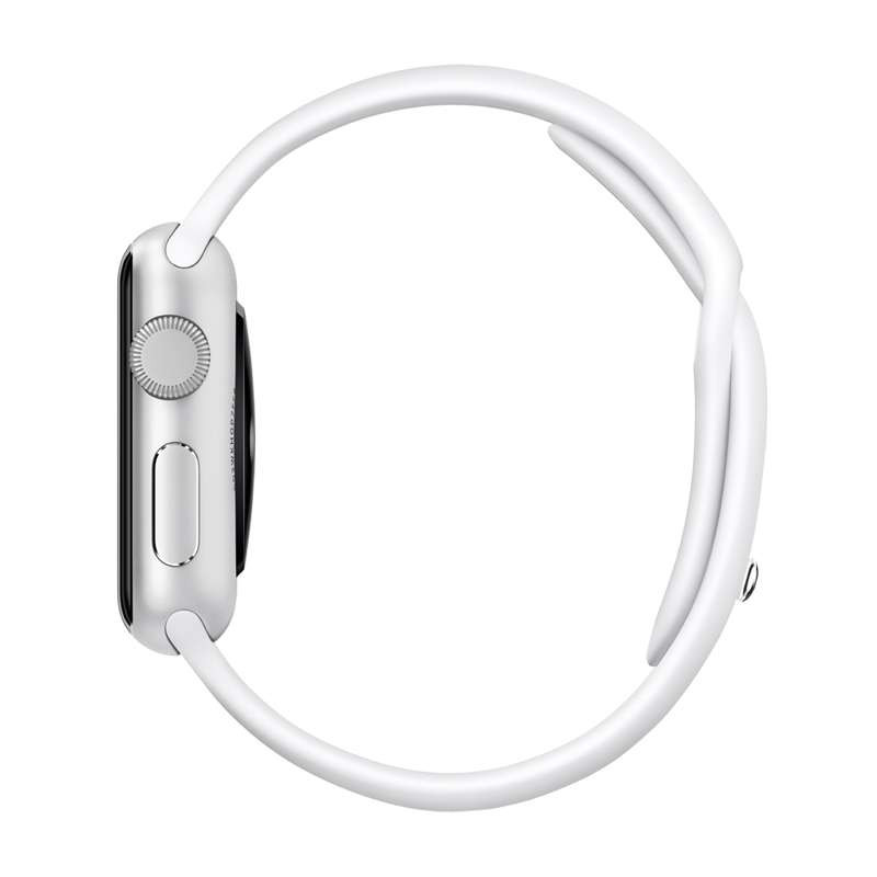 Apple Watch Sport 38毫米银色铝金属表壳 白色运动型表带