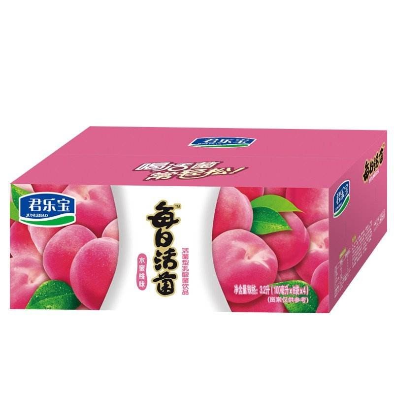 君乐宝每日活菌水蜜桃100ml*8