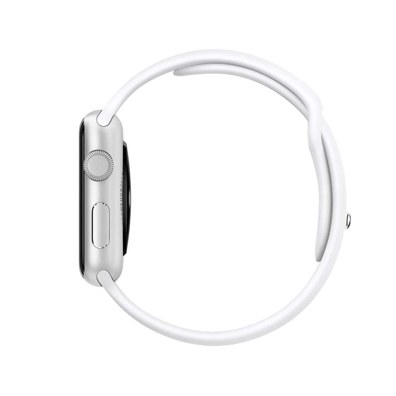 Apple Watch Sport 42毫米银色铝金属表壳 白色运动型表带