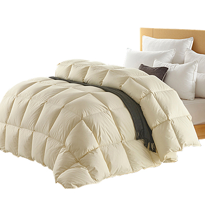 澳维诗Ao.west 纯棉30%鸭绒双人秋冬被子-黄色（200*230cm） 浅黄色 2.0*2.3m