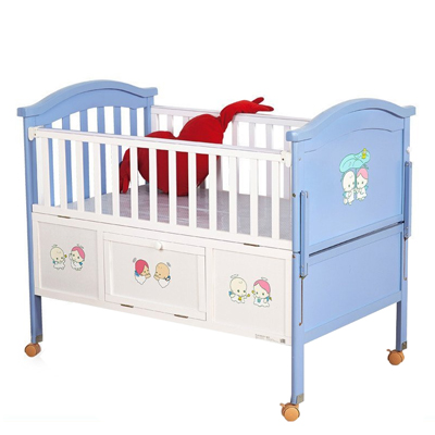 [苏宁自营]李贝儿(LIBEIER)进口松木多功能婴儿床SC329B 120*65厘米 带摇篮