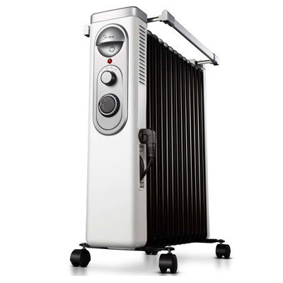 美的(Midea) 油汀 NY2211-16FW 高效双U加热管 24小时智能定时 一体式衣架 取暖器