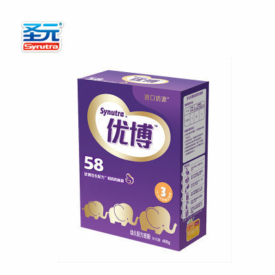 圣元(Synutra) 优博58 圣元优博3段(12-36个月)奶粉400g盒装