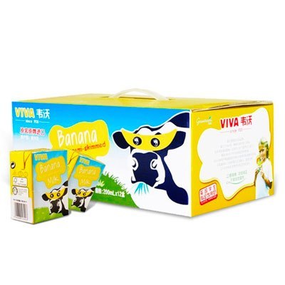 韦沃VIVA牛奶(香蕉口味)200ml*12盒英国进口