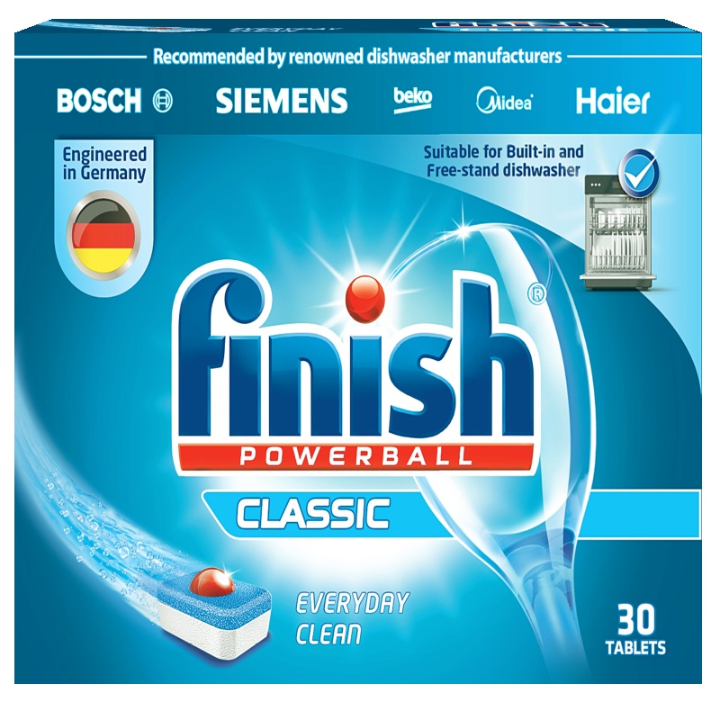 finish 洗碗机专用洗涤块489克 油污清洁剂
