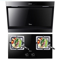 美的(Midea)DJ570R+JZT-Q360B蒸汽洗大吸力 抽油烟机燃气灶 天然气套餐装烟灶 自动清洗