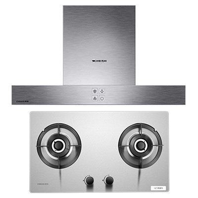 德意(DE&E)烟灶套餐826T+712G(天然气/液化气)欧式抽油烟机套餐20大吸力吸油烟机灶具套装抽油烟机套餐