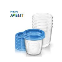 飞利浦 AVENT 新安怡母乳/婴儿辅食储存杯组240毫升 SCF639/05 英国原装进口