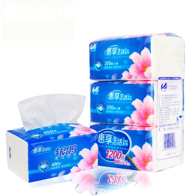 银鸽(yinge) 抽纸 惠享系列 2层200抽3包小规格(短幅) 抽取式纸巾