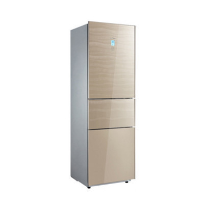 美的(Midea)BCD-235TGZM(E) 235升 智能操控 玻璃面板 中门可调温 节能静音家用三门电冰箱