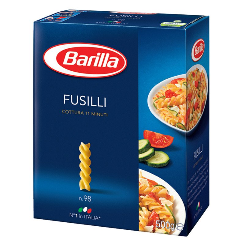 百味来Barilla 螺旋形意大利面条意粉意面速食面食西餐 #98号 500克