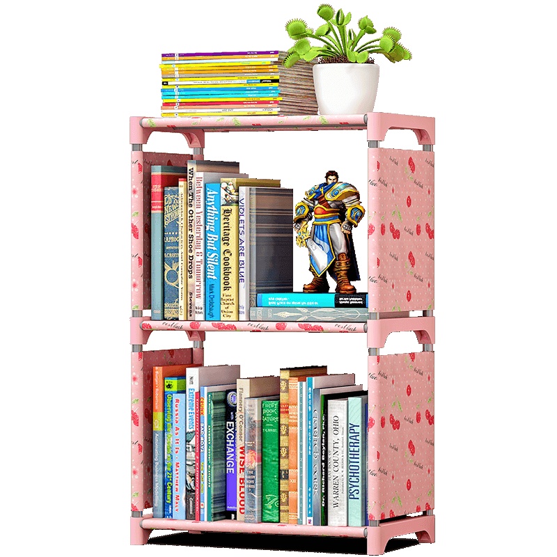 索尔诺简易书架 书柜置物架 创意组合层架子 落地书橱sjsx103