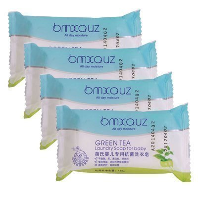 蓓氏(bmxouz)婴儿专用洗衣皂(绿茶)200g*4块有香味