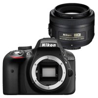 尼康单反相机 D3300机身+AFS DX 35F1.8G 定焦镜头套机