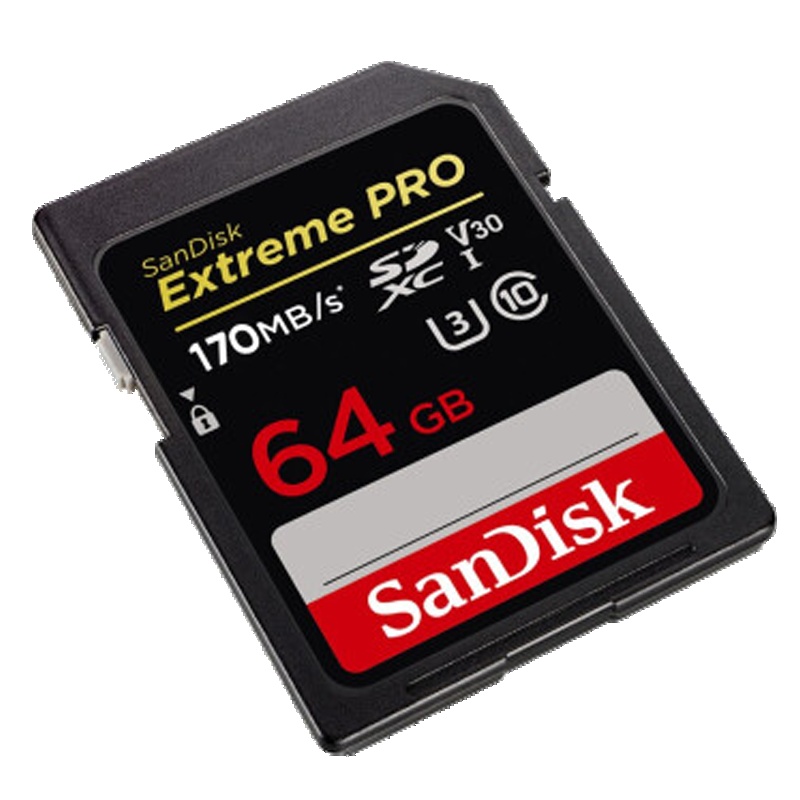 SANDISK(闪迪)ExtremePro SD卡64G读取170M,90M/S写入 SDXC 64G