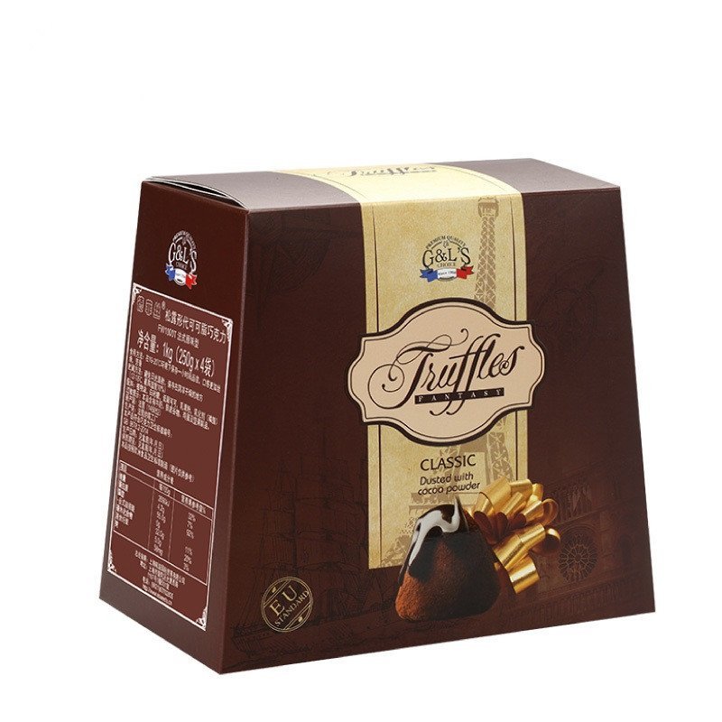 德菲丝 松露形代可可脂巧克力 FW1000T法式原味型 1000g/盒