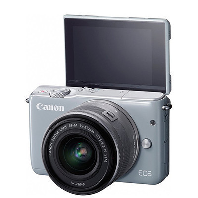 佳能(Canon)EOS M10(15-45mm f/3.5-6.3 IS STM) 数码微单套机灰色 双核CMOS
