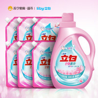 [苏宁超市]立白馨香洗衣液瓶装7件套装 2kg+900g*6袋 (净重7.4kg)