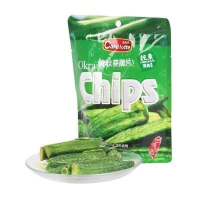 咔乐天(Cardlotte)黄秋葵脆片30g台湾地区生产 休闲零食秋葵脆片 酥脆美味 休闲旅行聚会零食