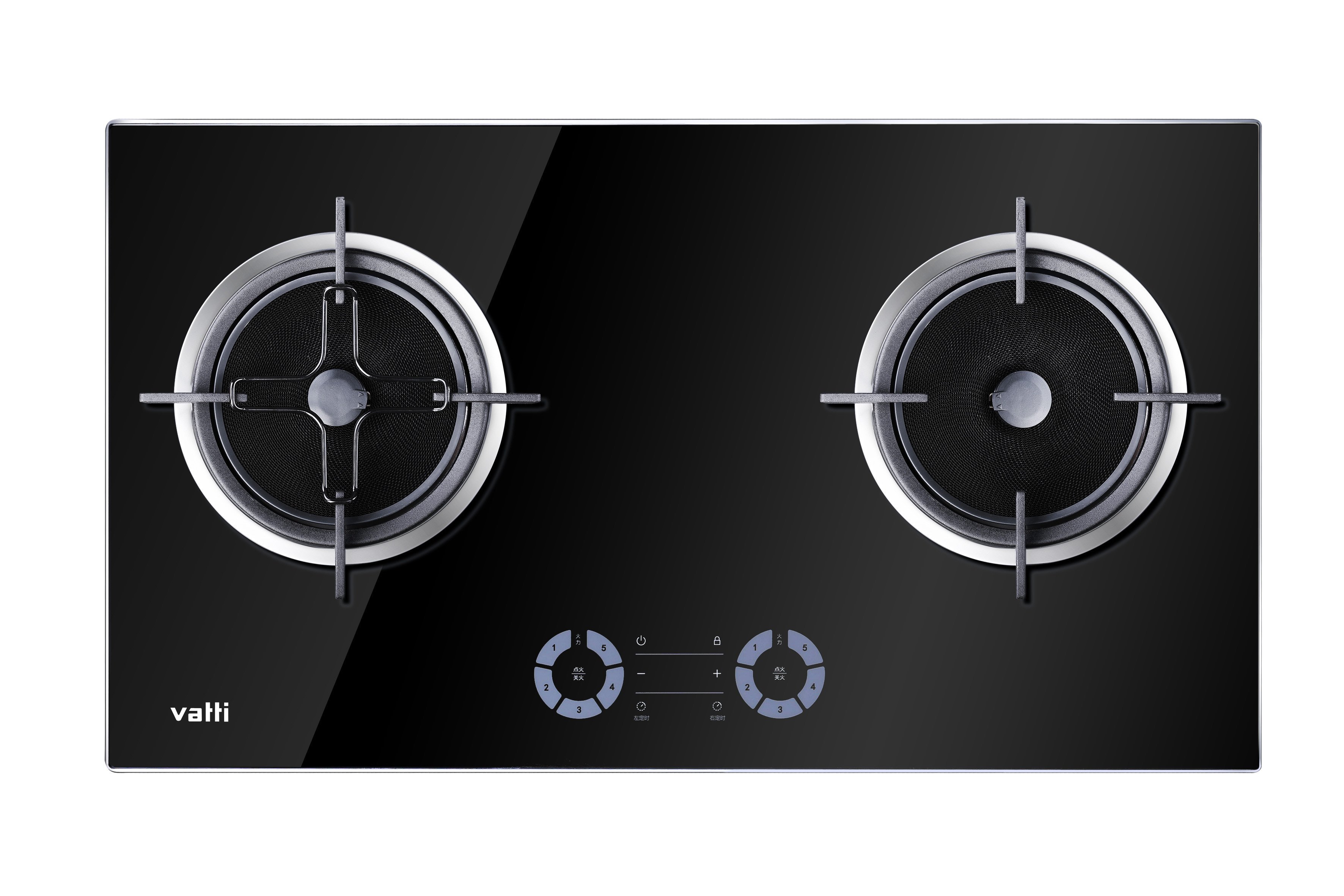 华帝程控聚能灶BHC836B1黑色玻璃