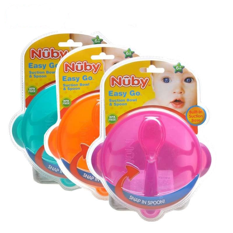 努比(Nuby)儿童便携吸盘碗附勺子 5419